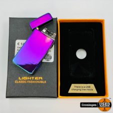 Elektrische Plasma Aansteker Rainbow Premium (met indicator) USB Oplaadbaar