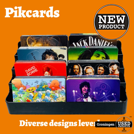 CLXmusic Pikcard met 4 uitneembare plectrums | Diverse designs | NIEUW