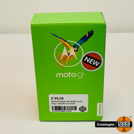 Motorola Moto G5 16GB Lunar Gray | NIEUW IN DOOS!