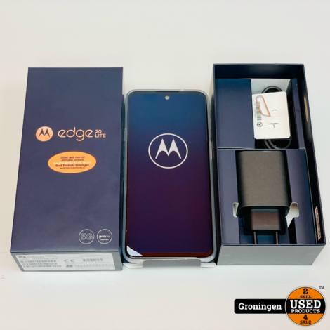 Motorola Edge 20 Lite 128GB Electric Graphite 5G | NIEUW IN DOOS! nota (23-03-22)