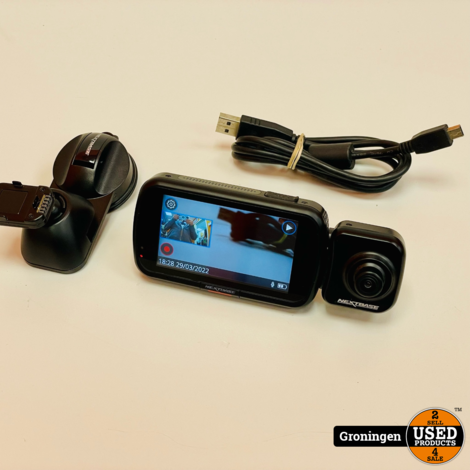 NextBase 522 GW Dashcam Quad HD + Achtercamera | incl. raamhouder en USB-kabel