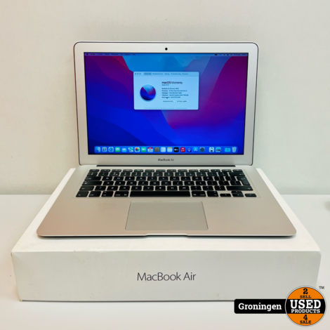 Apple MacBook Air 13.3'' 2017 Gewrapt | NETTE STAAT! | Core i5 | 8GB | 128GB SSD | macOS Monterey | COMPLEET IN DOOS