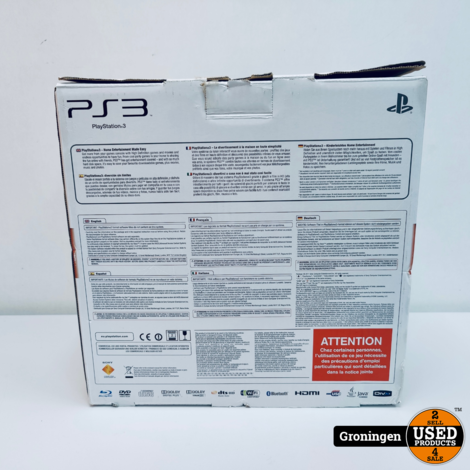 [PS3] Sony PlayStation 3 Slim 160GB Zwart NETTE STAAT! COMPLEET IN DOOS