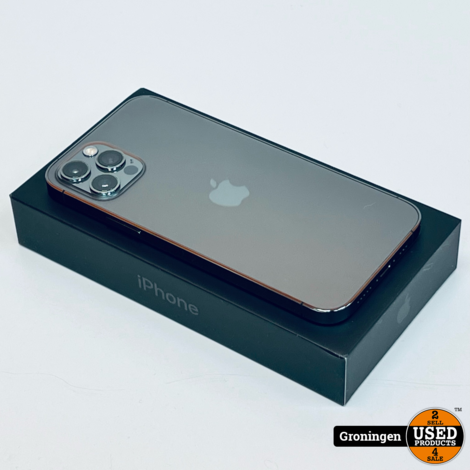 Apple iPhone 12 Pro 128GB Graphite NIEUWSTAAT! Accu 90% | COMPLEET IN DOOS | nota (11-06-21)