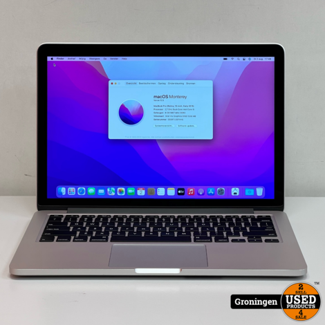 Apple MacBook Pro 13'' Retina (2015) Silver NETTE STAAT! | Core i5 2.7GHz | 8GB | 256GB | macOS Monterey