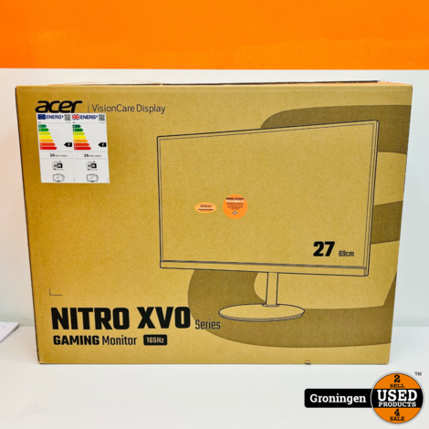 Acer Nitro XV270Pbmiiprx 27'' Gaming Monitor | NIEUWSTAAT! COMPLEET IN DOOS + nota (04-05-22)