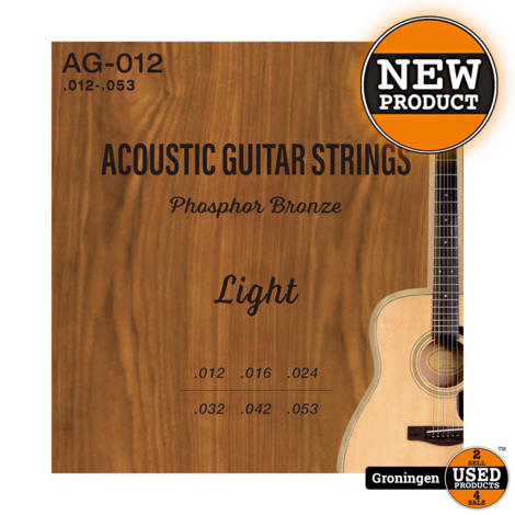 CLXmusic AG-012 Phosphor Bronze gitaarsnaren western/folk gitaar .012-.053 | NIEUW