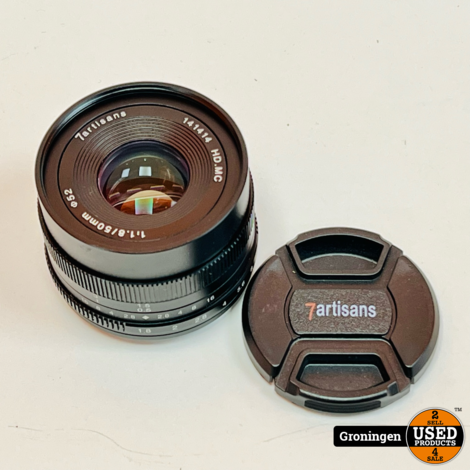 7artisans 50mm f/1.8 objectief voor Sony E-mount | incl. lensdoppen