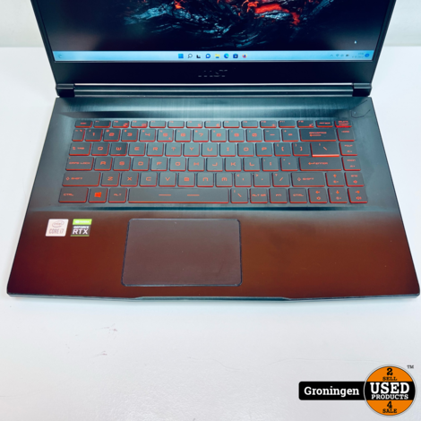 MSI GF63 THIN 10UD-231NL Gaming Laptop | 15.6 FHD 144Hz | Core i7 Hexa | 8GB | 512GB | GeForce RTX 3050 Ti | W11