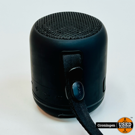 Sony SRS-XB12 Black | Bluetooth Speaker met Extra Bass | incl. draagriem en laadkabel