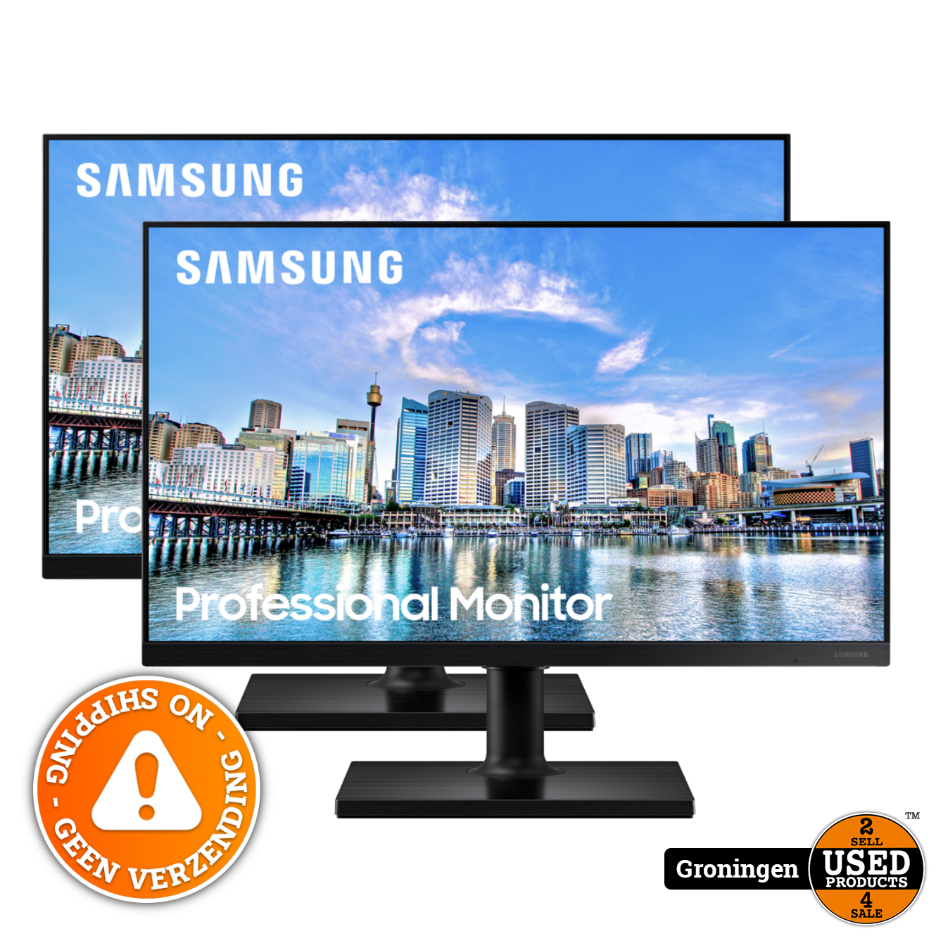 commentaar kennis ketting Samsung SET VAN 2 - F27T450FQR 27'' IPS Professional Monitor | DisplayPort,  2x HDMI | nota (06-12-22) - Used Products Groningen