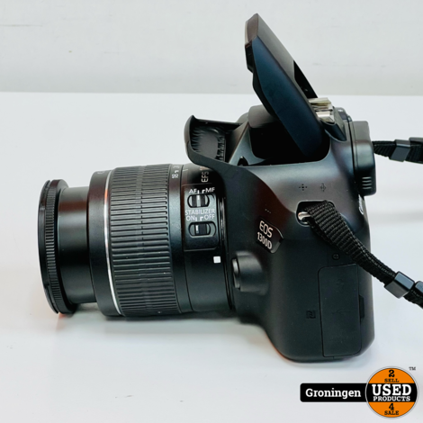 Canon EOS 1300D [3717 Clicks] + 18-55mm f/3.5-5.6 IS II | incl. Cameratas, accu en lader