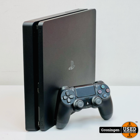 [PS4] Sony PlayStation 4 Slim 500GB Zwart NETTE STAAT! | incl. DualShock 4 Controller en kabels