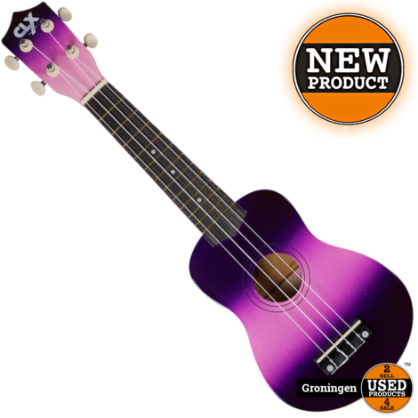 CLXmusic Ukelele Calista 21 Dual Colour Pink + Purple | NIEUW