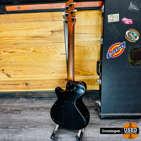 Godin LGXT Black Pearl Elektrische hybride midi-gitaar | Akoestische output defect | incl. koffer