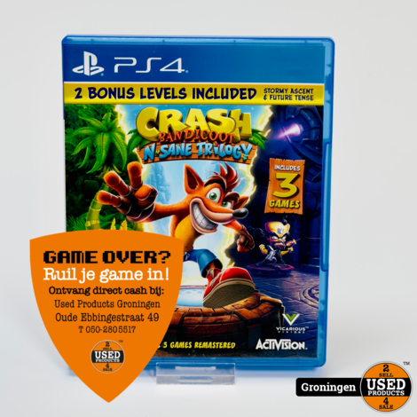 [PS4] Crash Bandicoot N.Sane Trilogy + 2 Bonus Levels