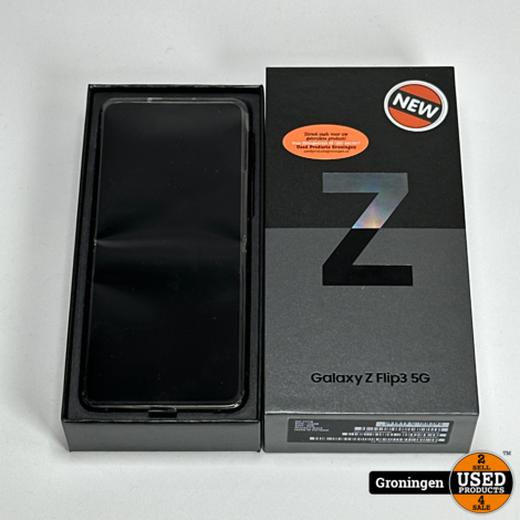 Samsung Galaxy Z Flip 3 128GB Phantom Black | NIEUW IN DOOS! + nota (19-12-23)