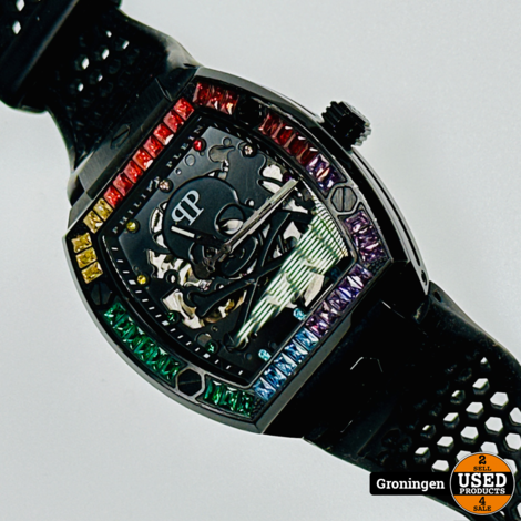 Philipp Plein The $Keleton PWBAA0621 Horloge Ø44mm | RAND LICHT BESCHADIGD | + nota (07-05-23)