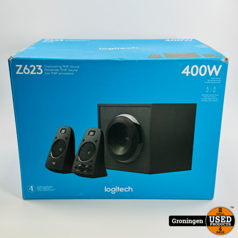 Logitech Z623 2.1 Speakersysteem | 200 watt RMS! | COMPLEET IN DOOS + nota (12-12-2023)