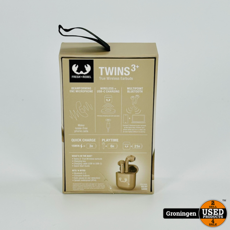 Fresh 'n Rebel Twins 3+ (Beige) | True Wireless In-ear headphones | NIEUW!