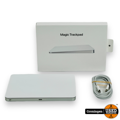 Apple Magic Trackpad (MK2D3Z/A) A1535 - Wit Multi-Touch-oppervlak | NIEUWSTAAT! COMPLEET IN DOOS