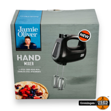 Jamie Oliver - Hand Mixer - 5 speed - zwart  | NIEUW!
