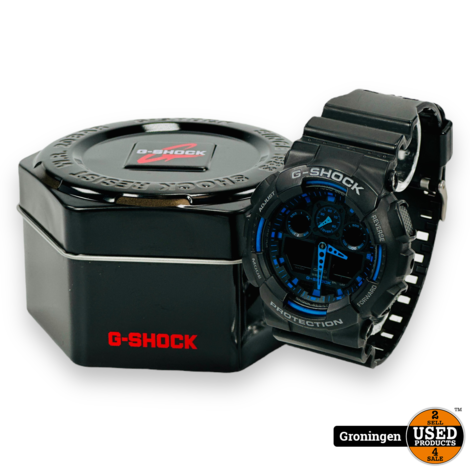 Casio G-Shock Classic Style GA-100-1A2ER Ana-Digi Horloge Ø50mm NIEUWSTAAT! COMPLEET IN DOOS