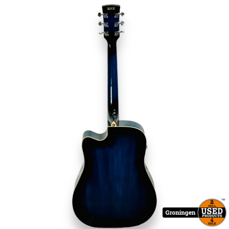 Ibanez PF15ECE-TBS Trans Blue Sunburst semi-akoestische gitaar | incl. Tobago gitaartas