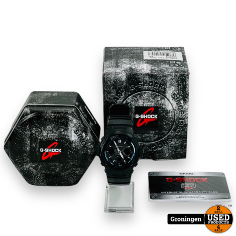 Casio G-Shock Classic Style AWG-M100A-1AER Waveceptor NIEUWSTAAT! COMPLEET IN DOOS