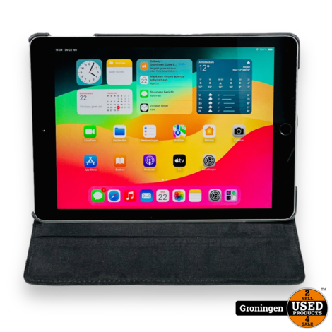 Apple iPad Wi-Fi 32GB (2018) Space Grey (MR7F2NF/A) NETTE STAAT! | Accu 94% | iPadOS 17 | incl. Tablet Cover