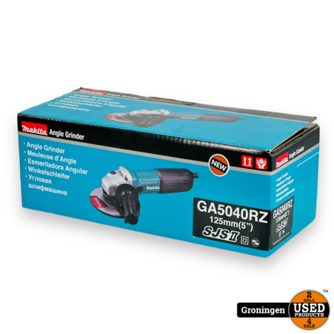 Makita GA5040RZ 230V Haakse slijper 125 mm 1100 watt | NIEUW IN DOOS!