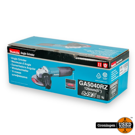 Makita GA5040RZ 230V Haakse slijper 125 mm 1100 watt | NIEUW IN DOOS!