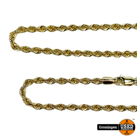 Gouden collier 14 karaat met bijpassende armband | 43cm en 18,5cm | 5,89gr