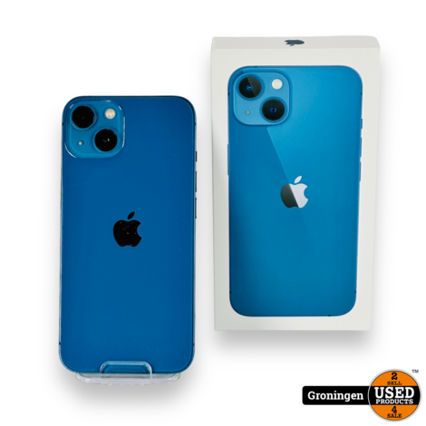 Apple iPhone 13 128GB Blue NETTE STAAT! | Accu 88% | iOS 17 | COMPLEET IN DOOS