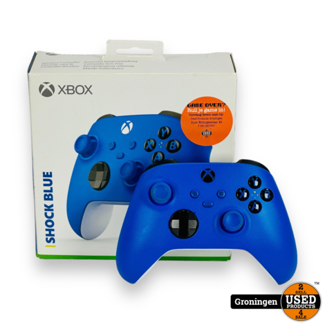 Xbox Wireless Controller - Shock Blue + Accupack | NETTE STAAT! incl. doos
