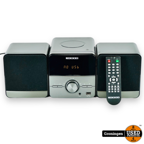 Nikkei NMC306 Microset met radio, MP3, CD-speler, USB-poort en AUX-IN (met afstandsbediening)