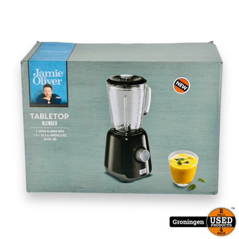 Jamie Oliver - Blender - 2 speed - 600 watt - zwart | NIEUW!