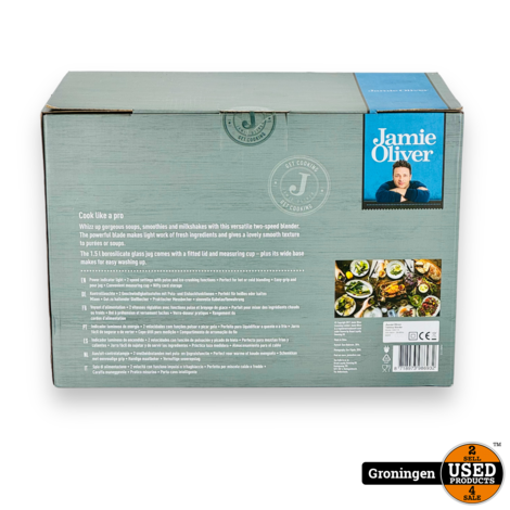 Jamie Oliver - Blender - 2 speed - 600 watt - zwart | NIEUW!