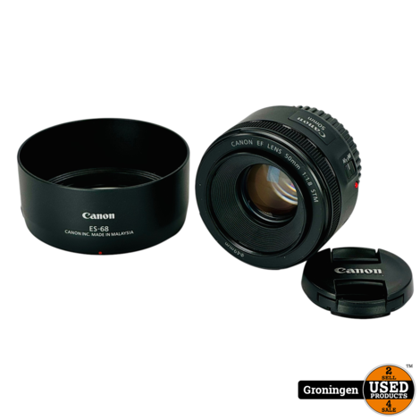 Canon EF 50mm f/1.8 STM | incl. ES-68 Zonnekap en lensdoppen