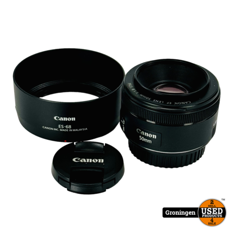 Canon EF 50mm f/1.8 STM | incl. ES-68 Zonnekap en lensdoppen