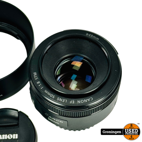 Canon EF 50mm f/1.8 STM | incl. ES-68 Zonnekap en lensdoppen