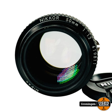 Nikon AI-S 50mm f/1.2 Nikkor | incl. lensdoppen en doos
