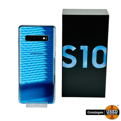 Samsung Galaxy S10 128GB G973 Prism Blue | Android 12 | COMPLEET IN DOOS
