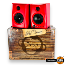 Monkey Banana Gibbon AIR 2.0 (Rood) DJ Monitor speakerset met Bluetooth | incl. kabels en doos