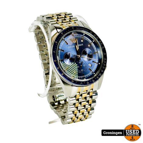 Emporio Armani Tazio AR6088 horloge | COMPLEET IN DOOS