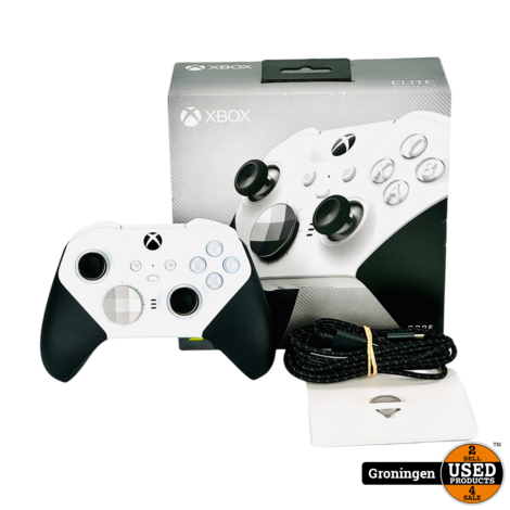 Xbox Elite Series 2 Draadloze Controller - Core White - Xbox Series X/S, Xbox One &amp; PC | incl. USB C-kabel, boekjes en doos