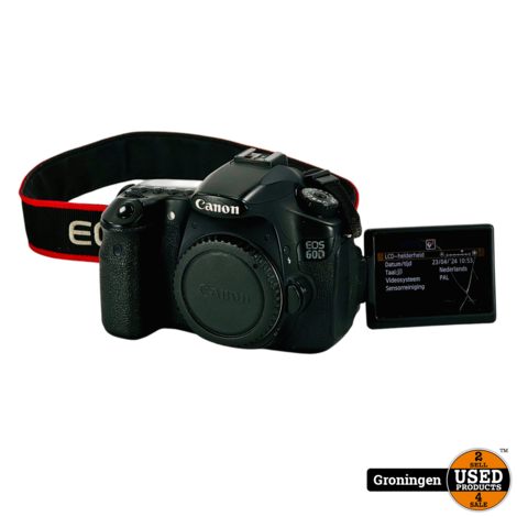 Canon EOS 60D Body [24.488 clicks] | SCHERM BESCHADIGD | incl. schouderriem, accu en lader
