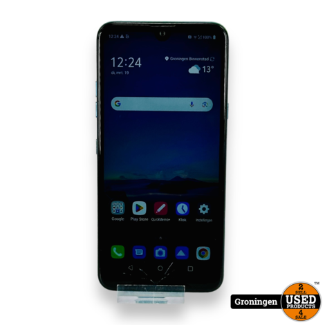 LG Q60 64GB New Moroccan Blue | Android 10 | SCHERMSCHADE | incl. Cover