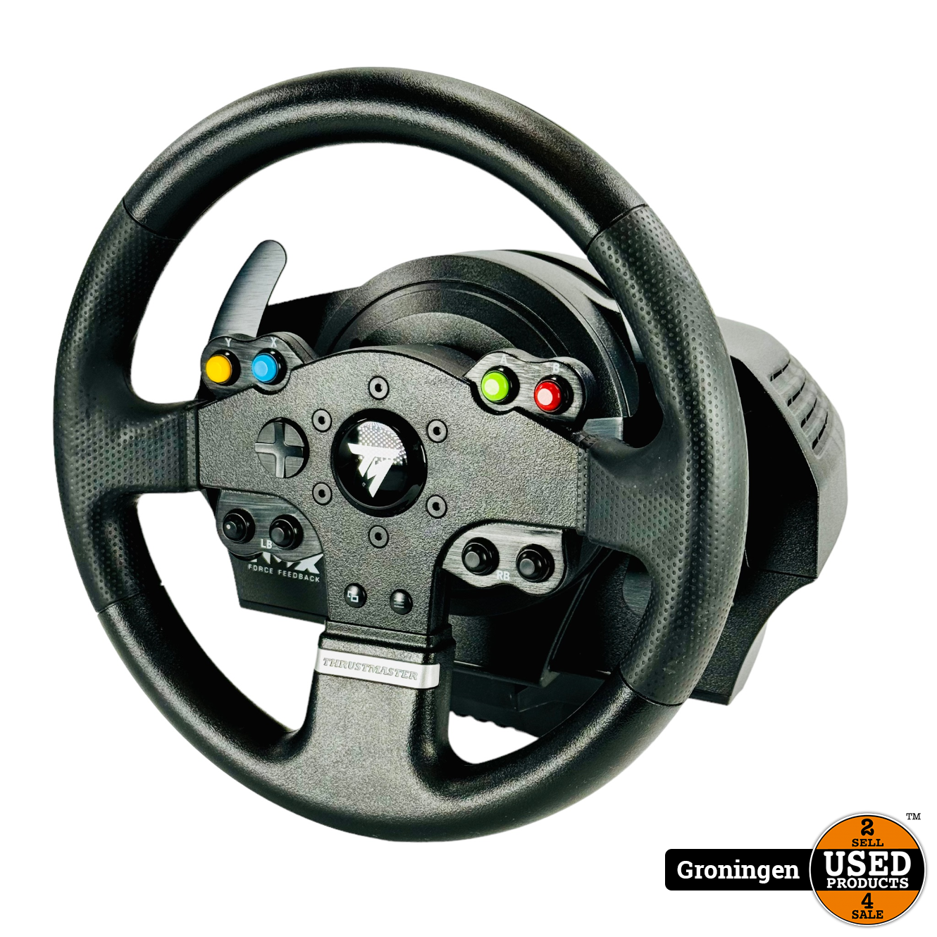Thrustmaster TMX Force Feedback PRO + Thrustmaster T300 pedalen - Used ...