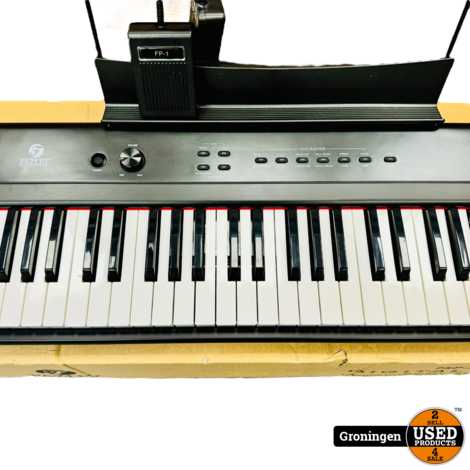 Fazley FSP-200-BK digitale piano zwart | incl. sustainpedaal, adapter en doos